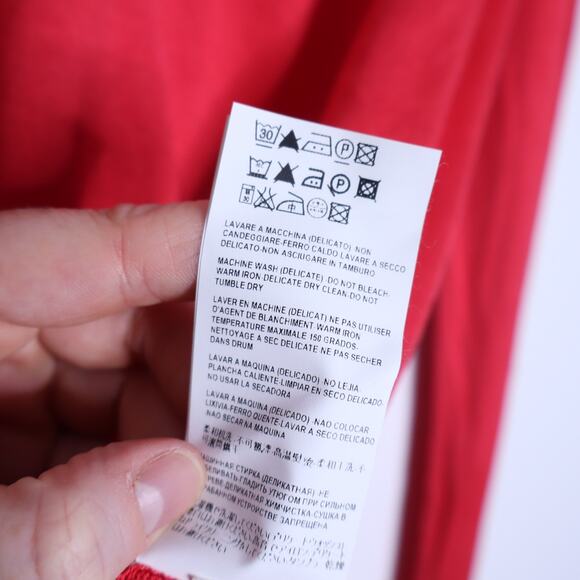 VERSACE Collection Silk Cotton V-Neck Sweater Melon Stretch Casual Men's M - Picture 13 of 13